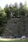 Climbing area in Les Chavants